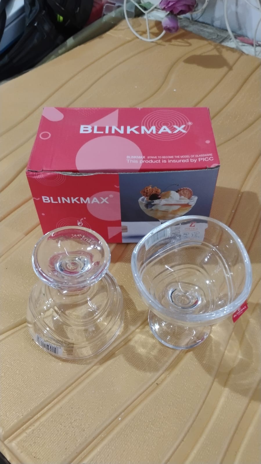 Glass Footed Dessert Bowl, Ice Cream Cup (2 Pcs Set) Glass Footed Dessert Bowl, Ice Cream Cup (2 Pcs Set)